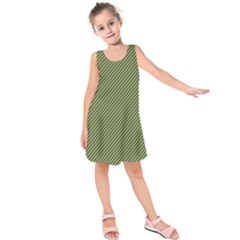 Mardi Gras Checker Boards Kids  Sleeveless Dress by PhotoNOLA