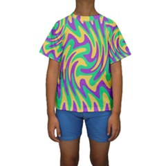 Mardi Gars Kids  Short Sleeve Swimwear by PhotoNOLA