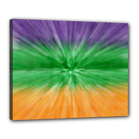 Mardi Gras Tie Die Canvas 20  X 16  by PhotoNOLA