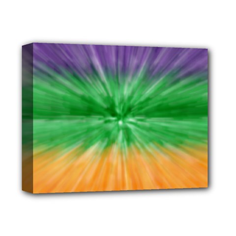 Mardi Gras Tie Die Deluxe Canvas 14  X 11  by PhotoNOLA