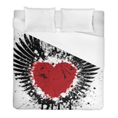 Wings Of Heart Illustration Duvet Cover (full/ Double Size) by TastefulDesigns