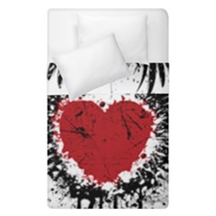 Wings Of Heart Illustration Duvet Cover Double Side (single Size) by TastefulDesigns