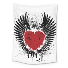 Wings Of Heart Illustration Medium Tapestry