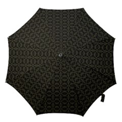 Dark Interlace Tribal  Hook Handle Umbrellas (small) by dflcprints