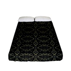 Dark Interlace Tribal  Fitted Sheet (full/ Double Size) by dflcprints