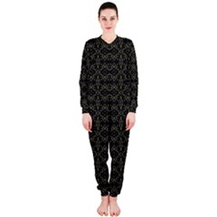 Dark Interlace Tribal  Onepiece Jumpsuit (ladies)  by dflcprintsclothing