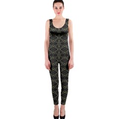 Dark Interlace Tribal  Onepiece Catsuit by dflcprintsclothing