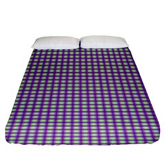 Mardi Gras Purple Plaid Fitted Sheet (king Size)