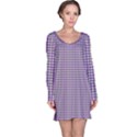 Mardi Gras Purple Plaid Long Sleeve Nightdress View1