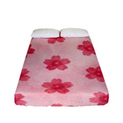 Watercolor Flower Patterns Fitted Sheet (full/ Double Size) by TastefulDesigns