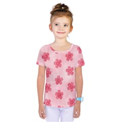 Watercolor Flower Patterns Kids  One Piece Tee