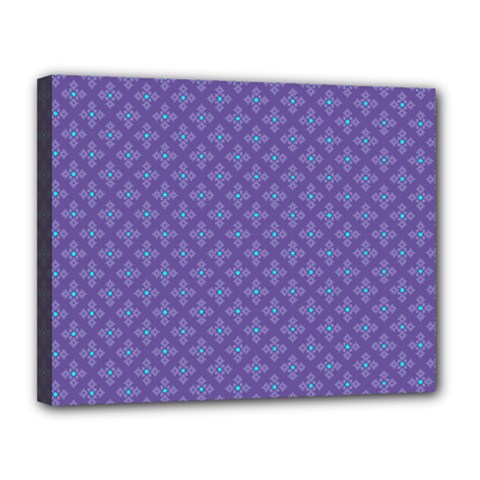 Abstract Purple Pattern Background Canvas 14  X 11  by TastefulDesigns