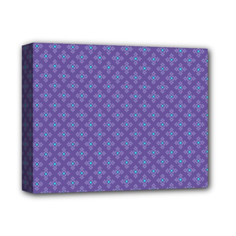 Abstract Purple Pattern Background Deluxe Canvas 14  X 11  by TastefulDesigns