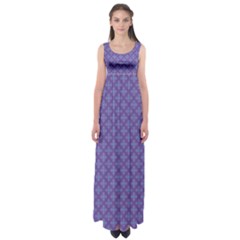 Abstract Purple Pattern Background Empire Waist Maxi Dress by TastefulDesigns