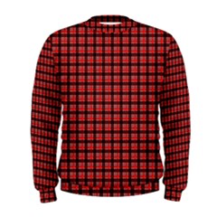 Red Plaid Men s Sweatshirt by PhotoNOLA