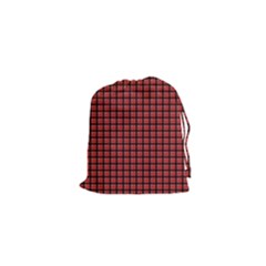 Red Plaid Drawstring Pouches (xs)  by PhotoNOLA