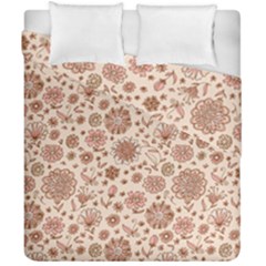 Retro Sketchy Floral Patterns Duvet Cover Double Side (california King Size) by TastefulDesigns