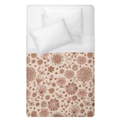 Retro Sketchy Floral Patterns Duvet Cover (single Size)