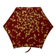 Background Design Leaves Pattern Mini Folding Umbrellas by Simbadda