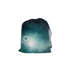 Astronaut Space Travel Gravity Drawstring Pouches (small)  by Simbadda