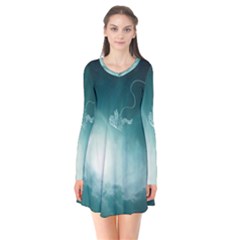 Astronaut Space Travel Gravity Flare Dress