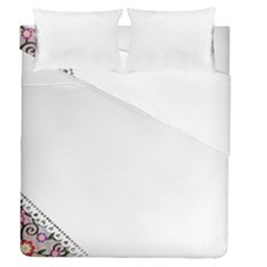 Floral Ornament Baby Girl Design Duvet Cover Double Side (queen Size) by Simbadda