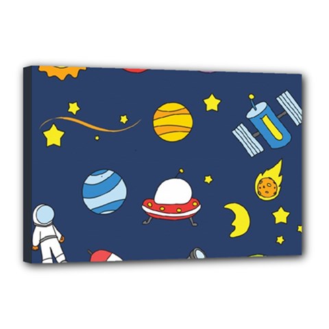 Space Background Design Canvas 18  X 12  by Simbadda