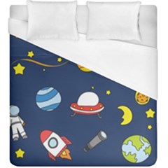 Space Background Design Duvet Cover (king Size)