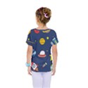 Space Background Design Kids  One Piece Tee View2