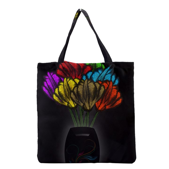 Flowers Painting Still Life Plant Grocery Tote Bag