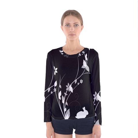 Plant Flora Flowers Composition Women s Long Sleeve Tee by Simbadda