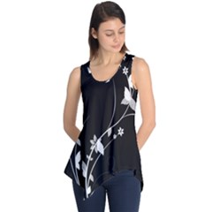 Plant Flora Flowers Composition Sleeveless Tunic