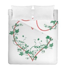 Heart Ranke Nature Romance Plant Duvet Cover Double Side (full/ Double Size)