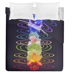 Chakra Spiritual Flower Energy Duvet Cover Double Side (queen Size)