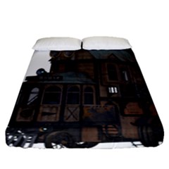 Steampunk Lock Fantasy Home Fitted Sheet (queen Size)