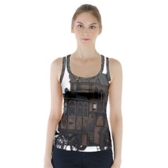 Steampunk Lock Fantasy Home Racer Back Sports Top by Simbadda