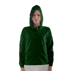 Texture Green Rush Easter Hooded Wind Breaker (women) by Simbadda