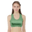 Green1 Sports Bra with Border View1