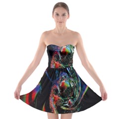 Abstraction Dive From Inside Strapless Bra Top Dress by Simbadda