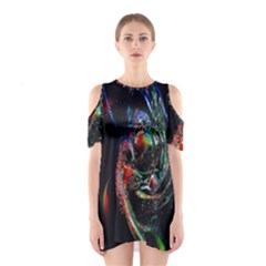 Abstraction Dive From Inside Shoulder Cutout One Piece by Simbadda