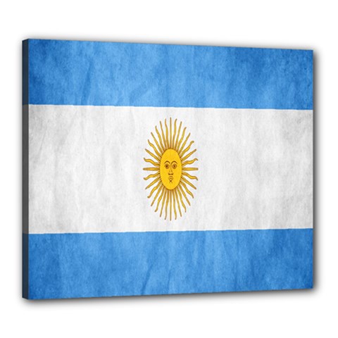 Argentina Texture Background Canvas 24  X 20  by Simbadda