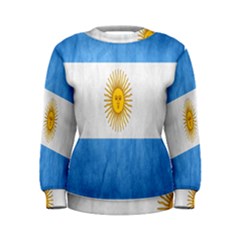 Argentina Texture Background Women s Sweatshirt by Simbadda