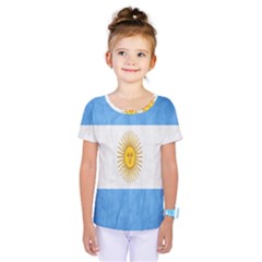 Argentina Texture Background Kids  One Piece Tee