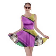 Balloons Colorful Rainbow Metal Skater Dress by Simbadda