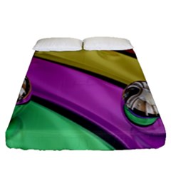 Balloons Colorful Rainbow Metal Fitted Sheet (queen Size)