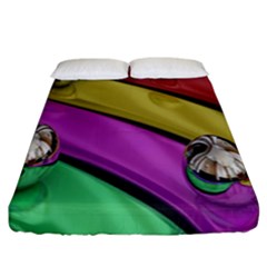 Balloons Colorful Rainbow Metal Fitted Sheet (california King Size)