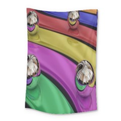 Balloons Colorful Rainbow Metal Small Tapestry