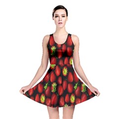 Berry Strawberry Many Reversible Skater Dress by Simbadda