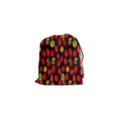 Berry Strawberry Many Drawstring Pouches (xs)  by Simbadda