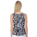 Black White Pattern Shape Patterns Women s Basketball Tank Top View2